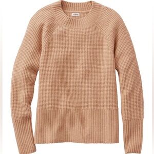 L.L. Bean SuperSoft Waffle Crewneck Sweater - Size S